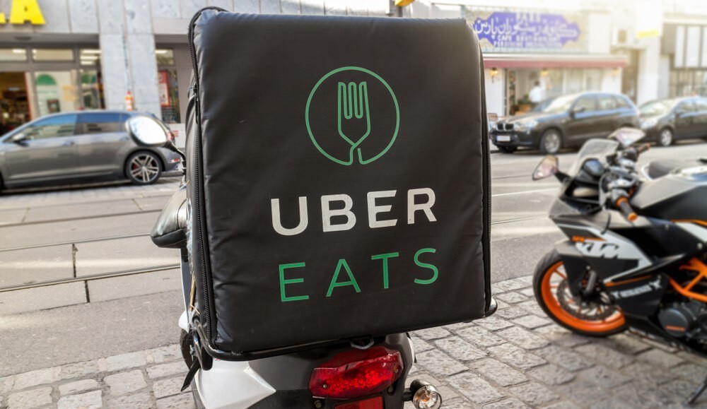 Uber Eats: Uber Eats delivery.