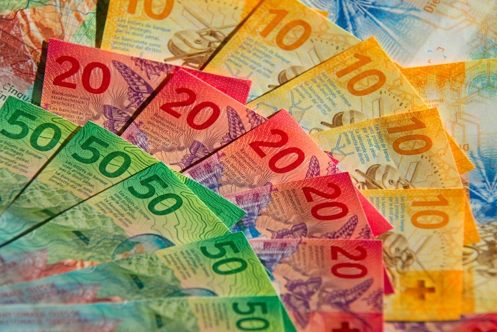Wibest – Franc: New Swiss franc bills.